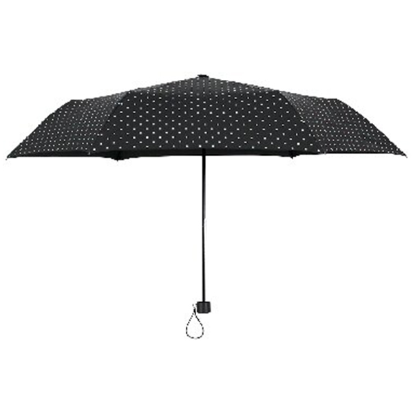 インディヴィ 晴雨兼用折りたたみ傘(ブラック)