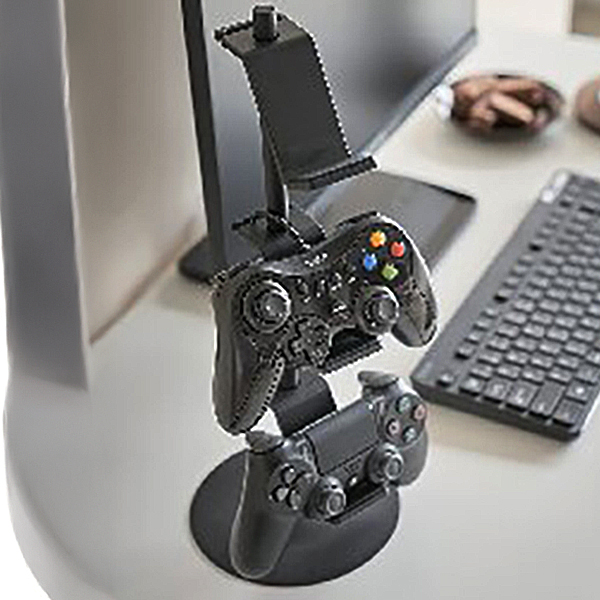 ゲームコントローラー収納ラック (ブラック)