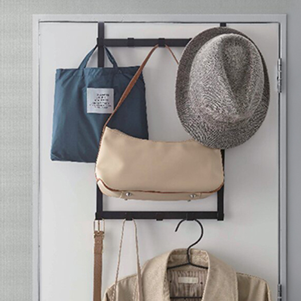 高さ調節ドアハンガー (ブラック)