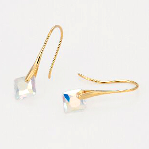 スクエアフックピアス