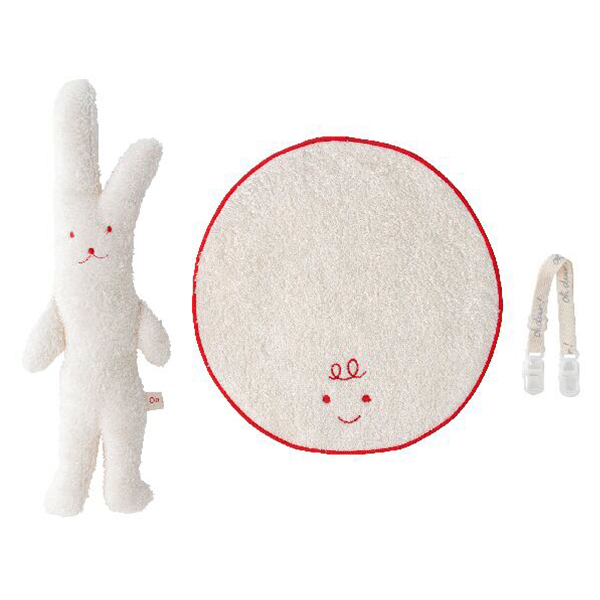 オルネット ウサギヌイグルミ・スタイクリップ・ハンカチセット