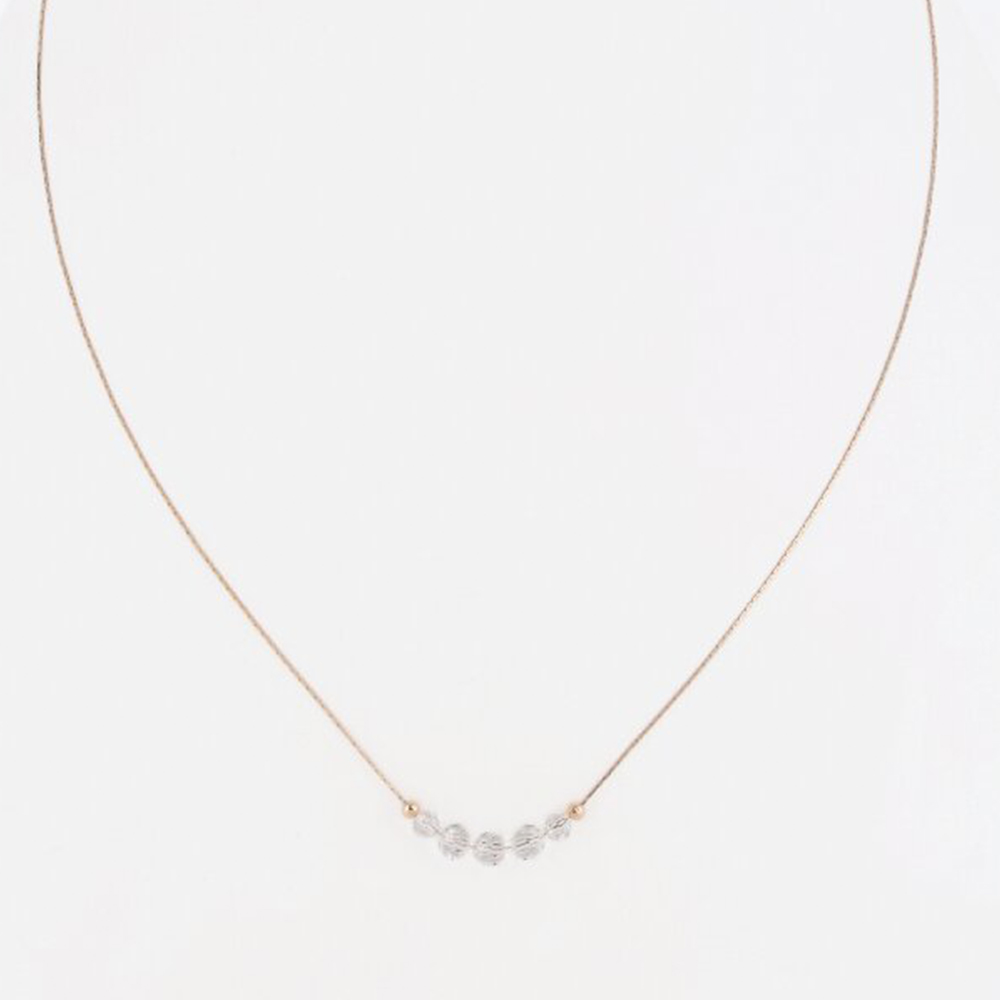 クリスタルガラスネックレス