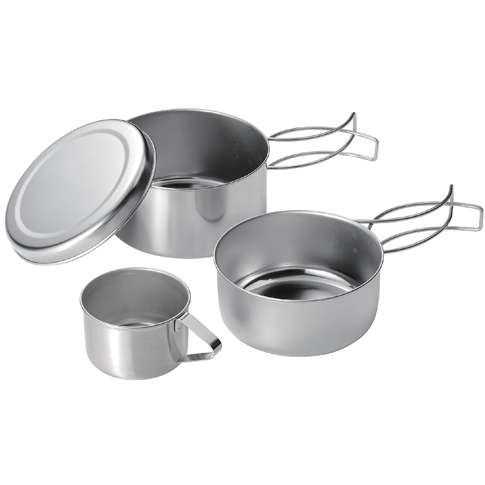 コンパクトに収納できるクッカーセット