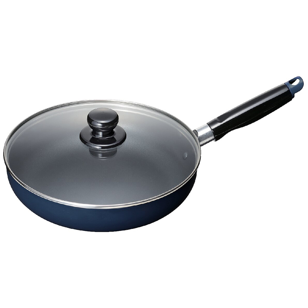 IH対応ガラス蓋付フライパン24cm