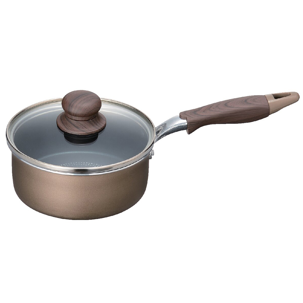 IH対応ガラス蓋付片手鍋16cm