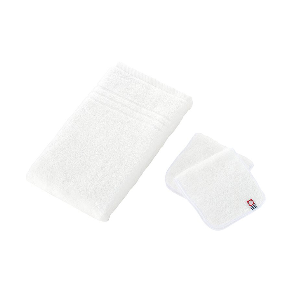 スーパーふわっと40オーガニックコットンタオルセット(ホワイト)