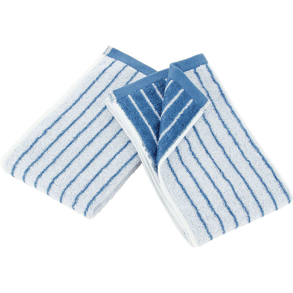 ストライプ タオルセット(ブルー)
