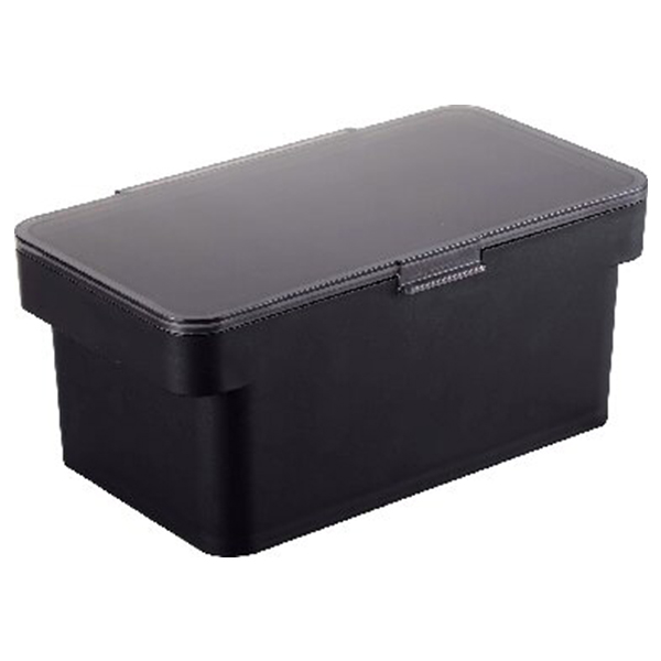 密閉ペットフードストッカー 1.5kg 計量カップ付(ブラック)