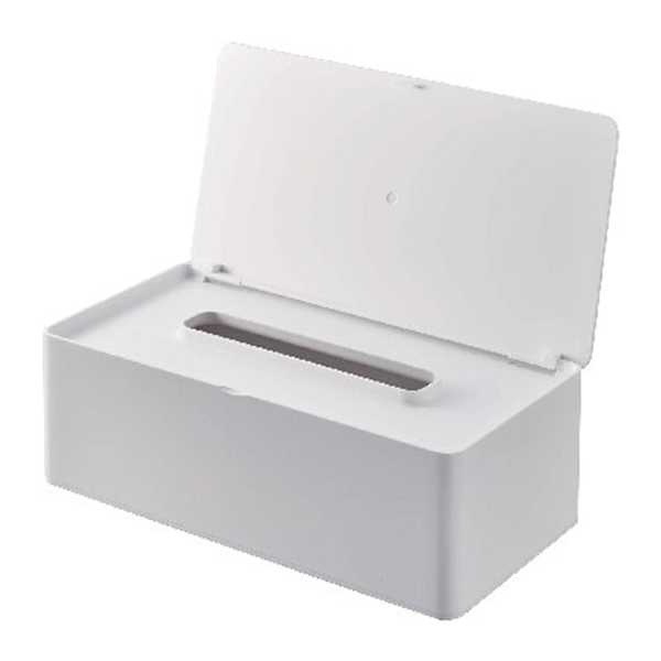 蓋付きティッシュケｰス レギュラｰサイズ(ホワイト)