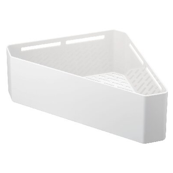 マグネットバスルｰムコｰナｰおもちゃラック(ホワイト)