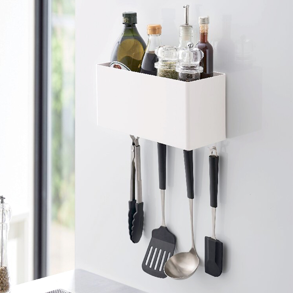 マグネットストレｰジバスケット(ホワイト)