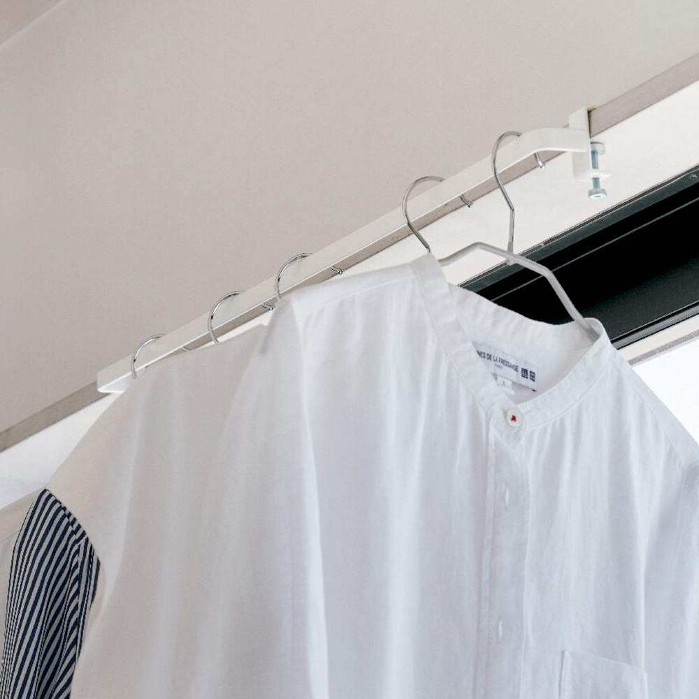 室内物干しハンガｰバｰ(ホワイト)