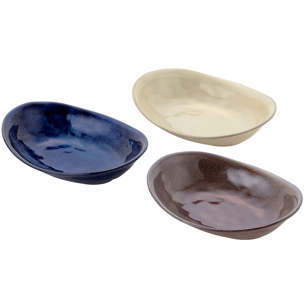 オーバルカレープレート3枚セット