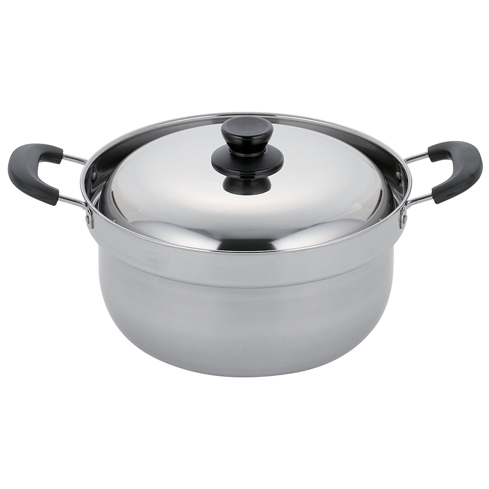 リターナ IH対応ふきこぼれにくい 両手鍋24cm