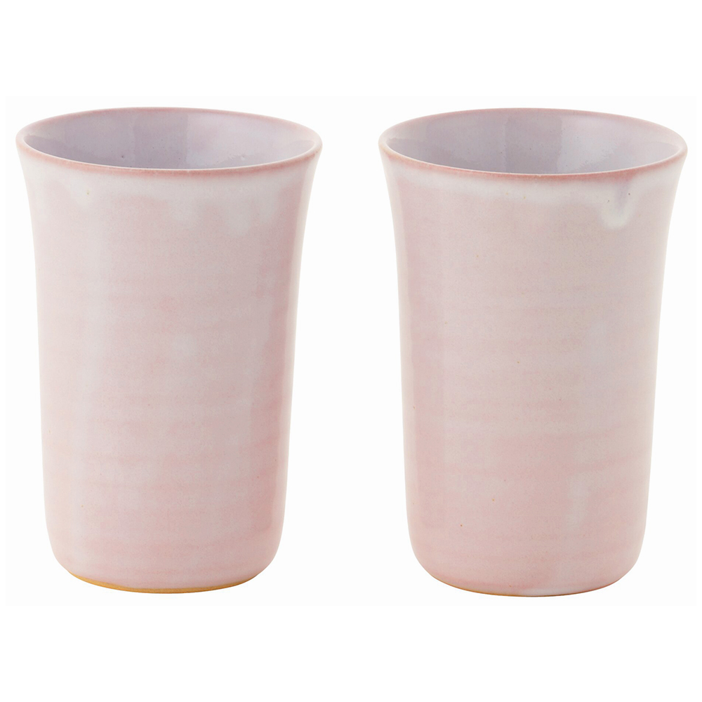 萩焼 ペアカップ(モモイロ)