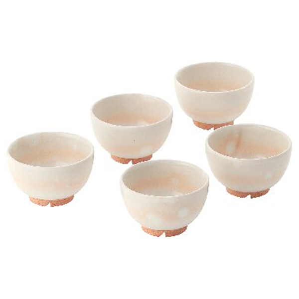 萩焼 御本手汲出し揃