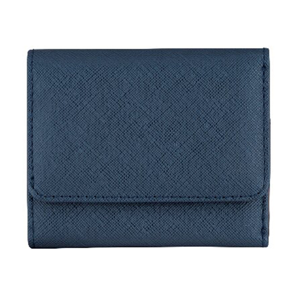 ジュンココシノイコール 三つ折り財布(ネイビー)