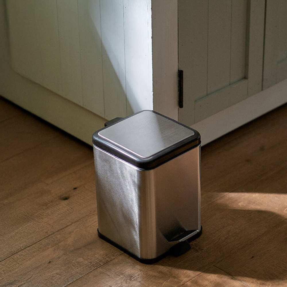 マイトラッシュII ステンレス角型ペダルペール6L