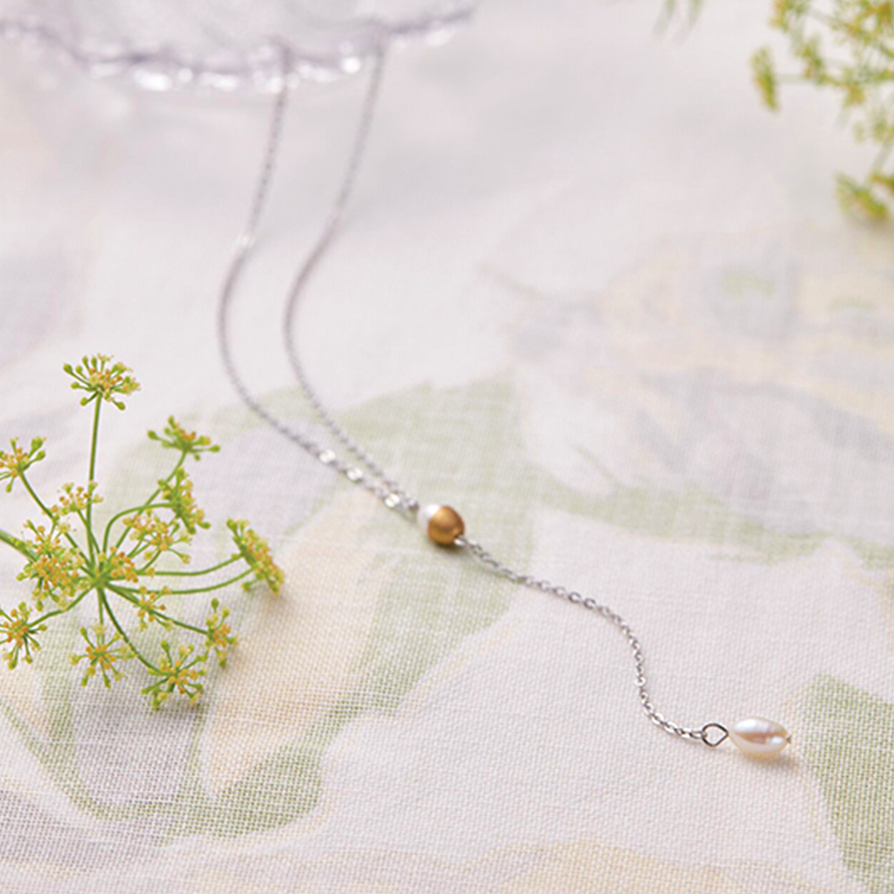 ココロ 朱漆秀衡塗 淡水パールネックレス