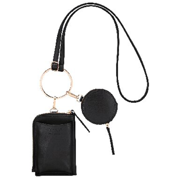 キッピス 2連ショルダーバッグ(ブラック)