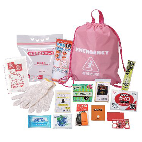 女性のための非常持出14点セット