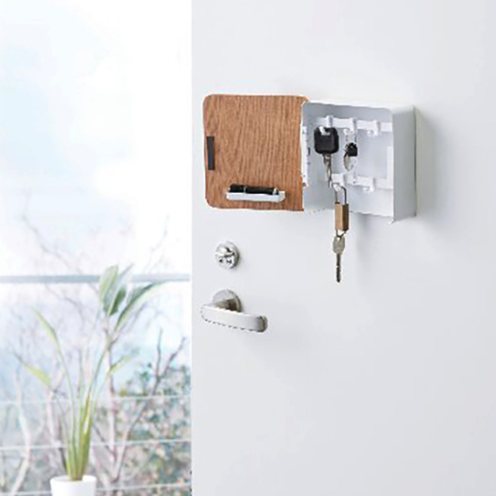 マグネットキーフック2段(ナチュラル)