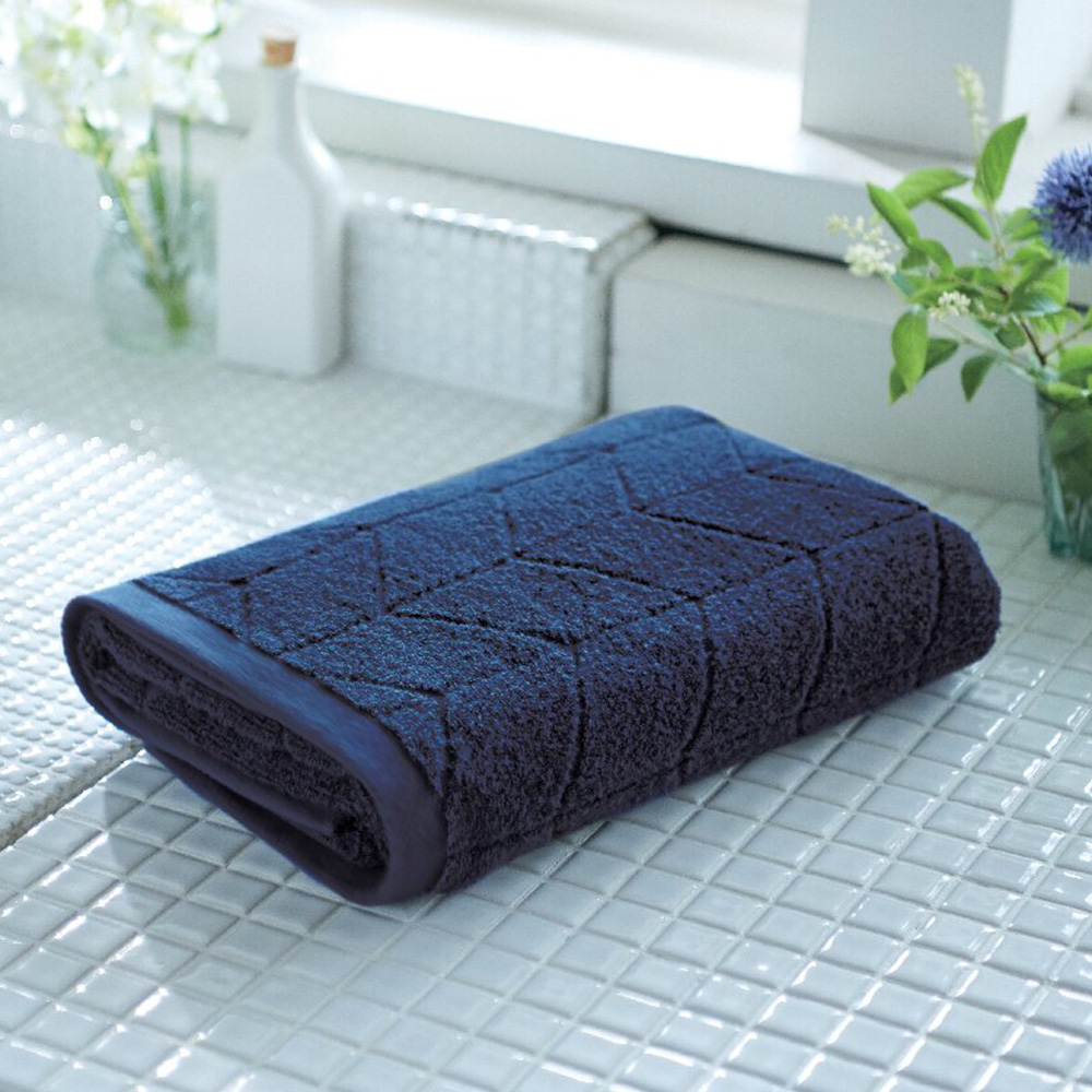 フェルガナコットン今治バスタオル(ネイビー)