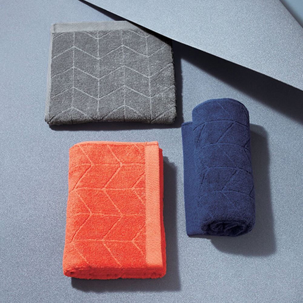 フェルガナコットン今治バスタオル(オレンジ)