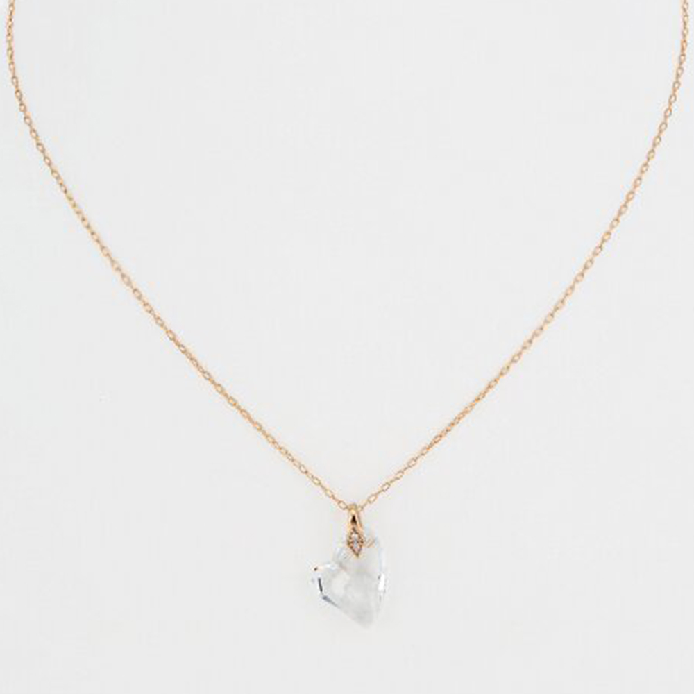 ウルティマ クリスタルガラスハートペンダント