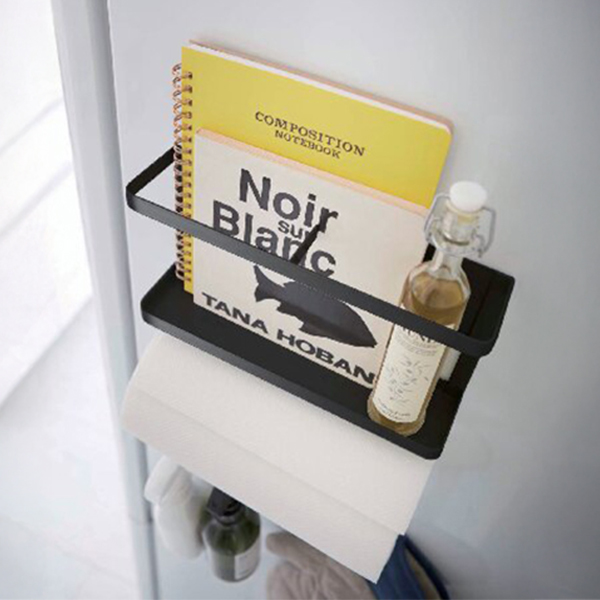 マグネット冷蔵庫サイドラック (ブラック)