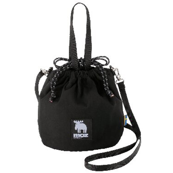 モズ 巾着ポーチ(ブラック)