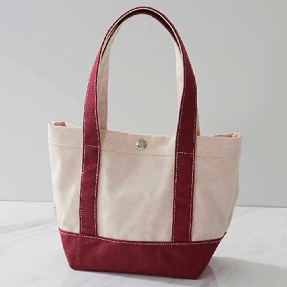 撥水トートバッグ(ボルドー)