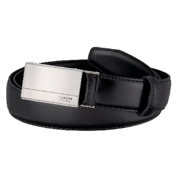 レノマ・パリス バックル式ビジネスベルト(ブラック)