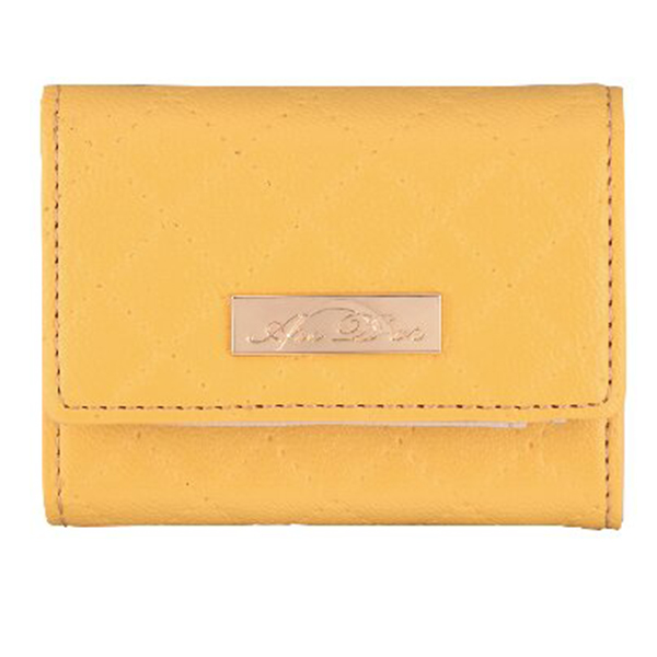アークドール キルティングコンパクト三つ折り財布(イエロー)
