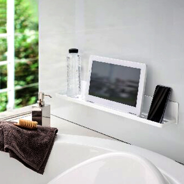 マグネットバスルームラック ロング(ホワイト)