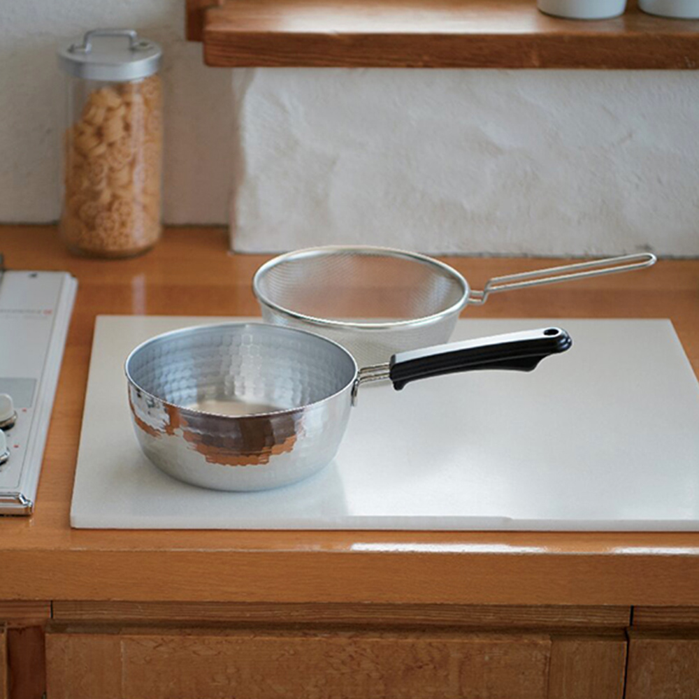 ステンレス雪平鍋18cm(片手ザル付)