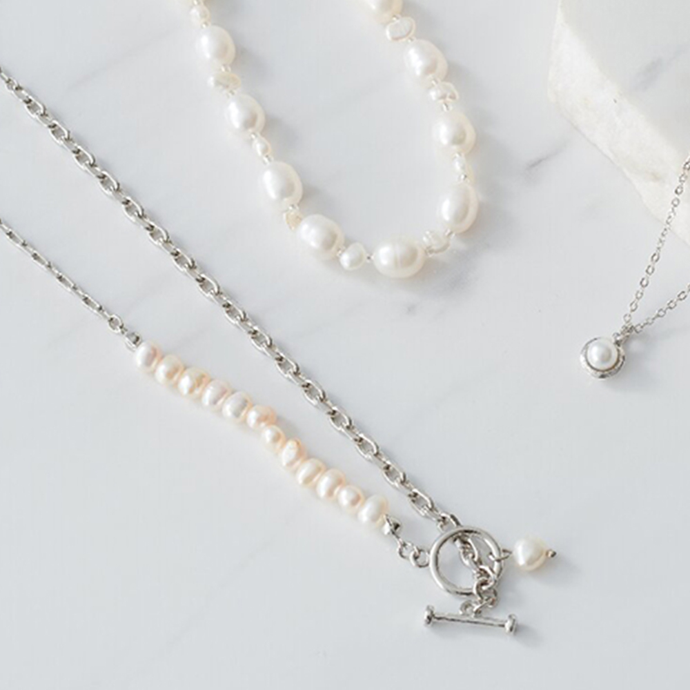 淡水・マンテルチェーンネックレス