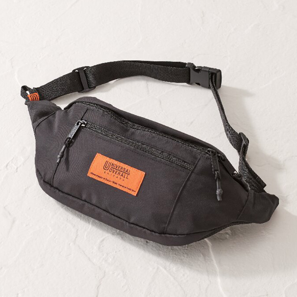 ユニバーサルオーバーオール 切替ウエストバッグ(ブラック)