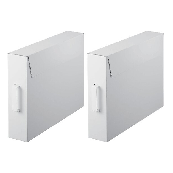 作品収納ボックス 2個組(ホワイト)