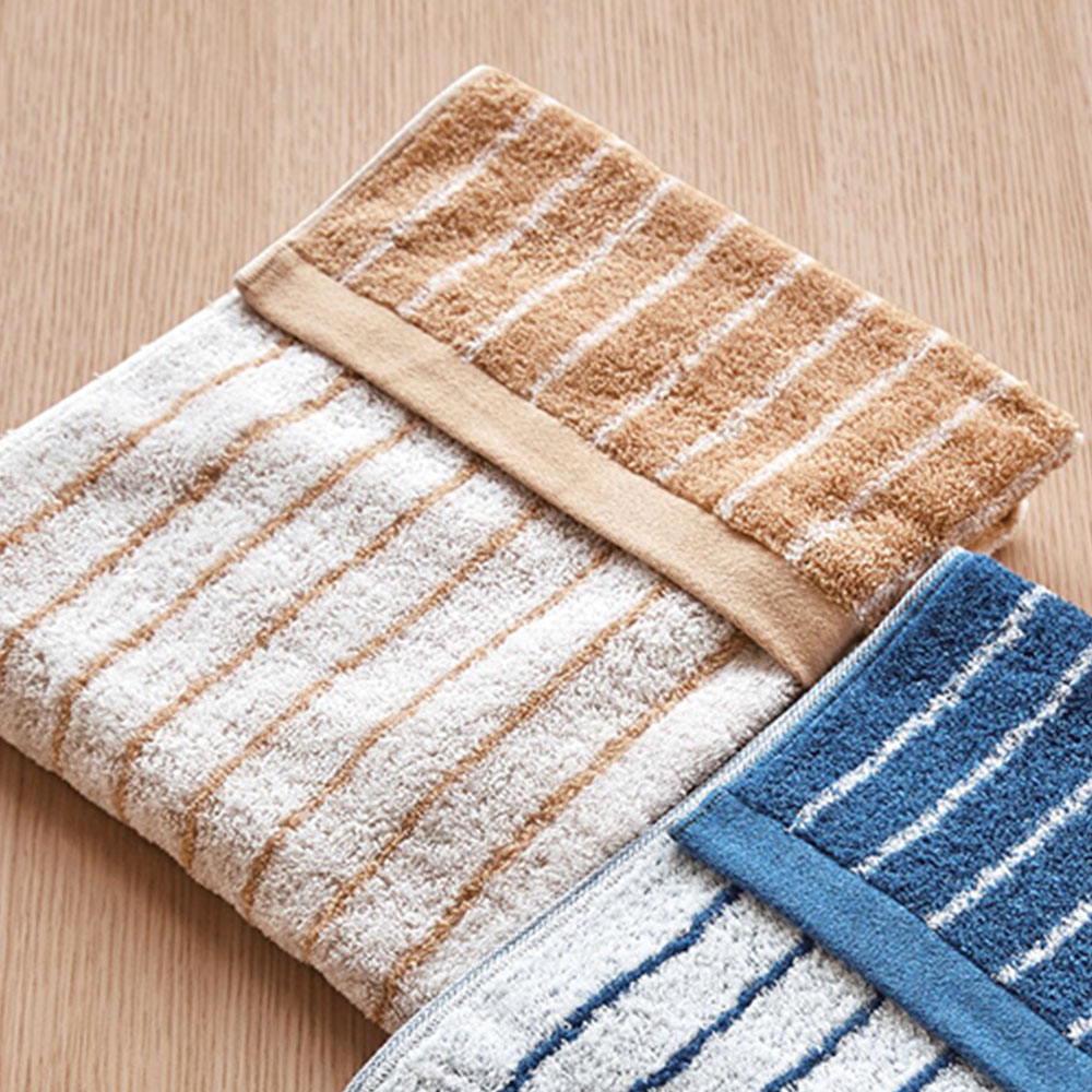 ストライプ タオルセット(ベージュ)