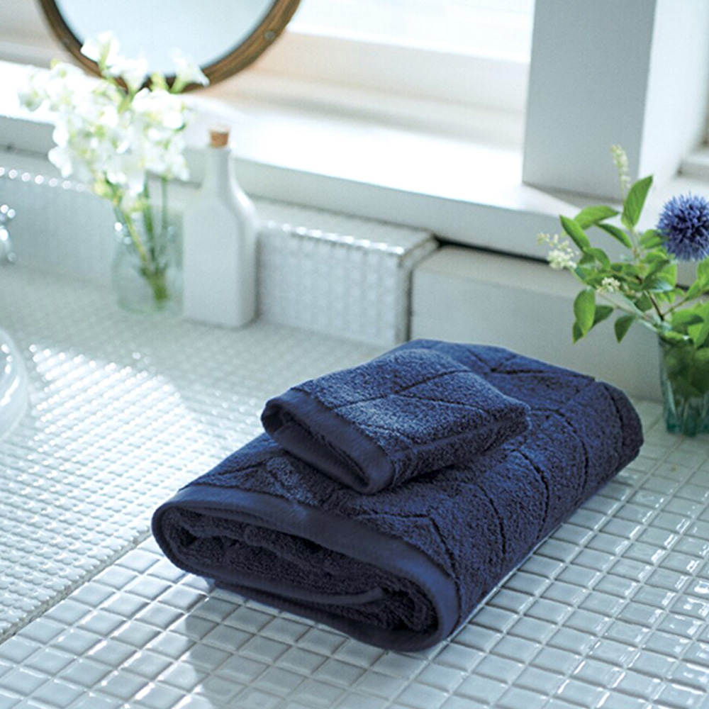 フェルガナコットン今治タオルセット(ネイビー)