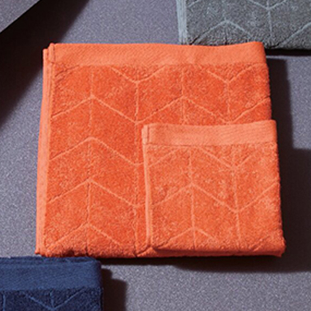 フェルガナコットン今治タオルセット(オレンジ)