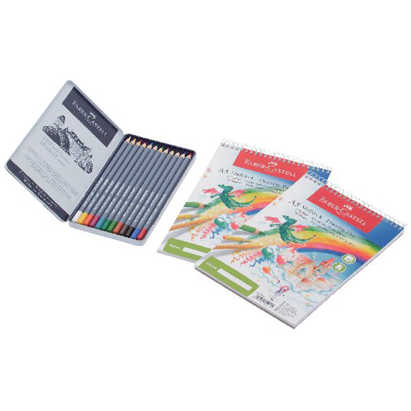 ファーバーカステル ゴールドファーバーアクア水彩色鉛筆12色・3点セット