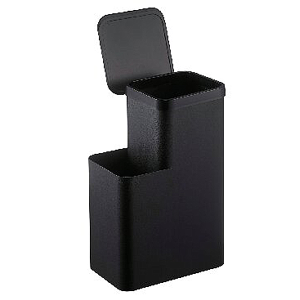 収納付きトイレポット(ブラック)