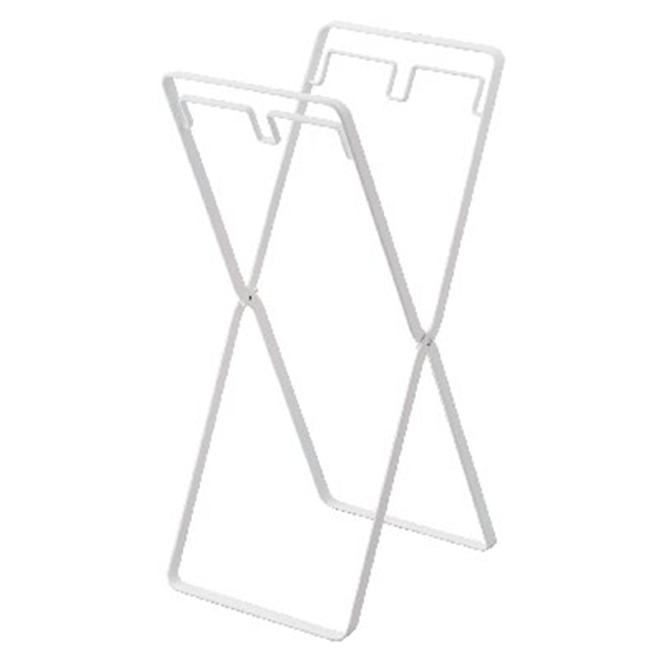 レジ袋2連&30Lゴミ袋スタンド(ホワイト)