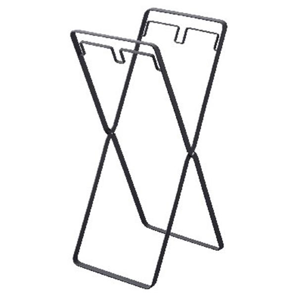 レジ袋2連&30Lゴミ袋スタンド(ブラック)