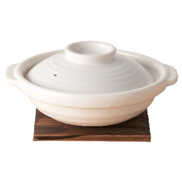 土鍋19cm白(杉台)