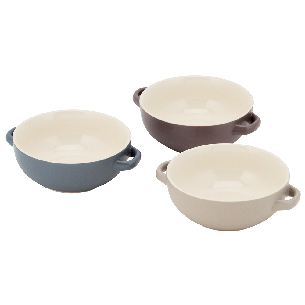 ジーク 両手スープボウル トリオ