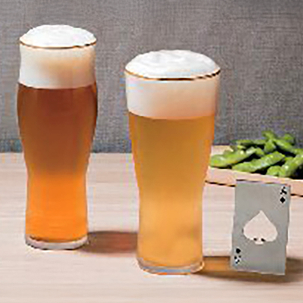 飲み比べ ペアビアグラス(コースター・栓抜付)