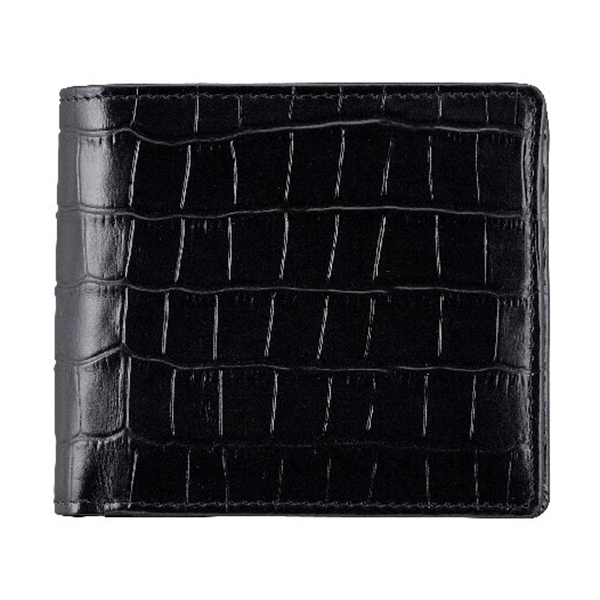 カンサイセレクション 紳士用型押し折財布